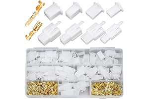 SRCASY 380 Stück Automotive Elektrische Kabelverbinder, Elektrischer Kabelstecker, Männlich Weiblich Stecker, Elektrische Draht Crimp Connector, für Kfz Auto Motorrad