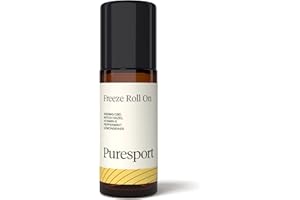 Puresport 1000mg Muscle & Joint Freeze Roll-On | 50ml | Witch-Hazel, Peppermint & Lemongrass Essential Oil | Pain and Muscle Recovery