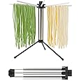 KITCHENDAO Collapsible Pasta Drying Rack, Easy Storage, Quick Set up, Foldable Pasta Dryer Rack, Spaghetti Noodle Tree Stand Hanger, Detachable for Easy Cleaning, Rotary Arms, Hold up to 5lbs