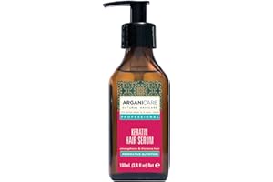 ARGANICARE - Sérum Réparateur et Nutritif à la Kératine - Soin Cheveux Secs et Abîmés - Flacon 100 ml
