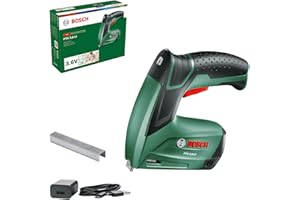 Bosch Home and Garden Cordless Tacker PTK 3,6 LI (integrated rechargeable battery, 3.6 V, 30 impacts/min, in carton packaging)
