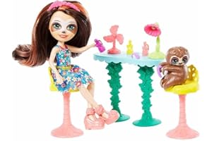 Enchantimals - Lalka i Zwierzątko Leniwiec, Wielokolorowy, GFN54