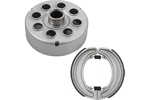 ATRACYPART Rear Brake Drum Hub & Rear Brake Shoes, Compatible with 1988-2000 Honda TRX300 FourTrax 300 2x4 1988-2000, Honda TRX300FW 300 4x4, OE Replace#: 42620-HC4-670. Minimize noise and vibration