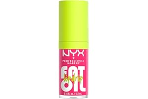 NYX Professional Makeup Lip Gloss, Fat Oil Lip Drip Clear Lip Gloss, Lip Oil, Up to 12 Hour Hydration, Non-Sticky Texture and High Shine Finish, Shade: Missed Call