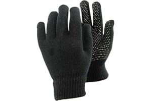 FOXCUP Equestrian Erwachsene Magic Gloves mit Handflächengriff Farben: schwarz, lila, babyrosa (schwarz)