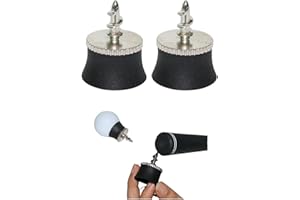 Fiacvrs Golf Suction Cup,Black Silicone Alloy Golf Ball Pick Up Suction Cup Grabber Retriever Tool,Mini Golf Ball Pick Up Tool Golf Accessory(Black,2pcs)