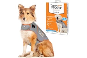 Thundershirt Dogs Thundershirt Veste Anti-anxiété pour Chien, Platine, Taille L 18,6 à 29 kg