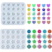 3er Set Schmuckgießformen Aus Silikon – Runde Knöpfe/Anhänger, Perfekt Für DIY Harzschmuck & Basteln