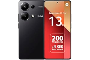 Xiaomi Redmi Note 13 Pro-Smartphone 4G 8GB RAM 256GB ROM, Pantalla AMOLED 6.67",Negro [Global Version]