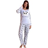 Nisanca Kışlık Kadın Welsoft Polar Pijama Takımı - Yeni Yıl Pijaması