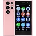Sxhlseller XS24Pro Small Smartphone, Mini 4G Smartphone 2GB 16GB, 3.0 Inch Kids Cell Phone Real - 2MP 6MP Camera, 1950mAh, Dual SIM Dual Standby, for Android 9.0 (Pink)