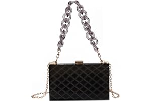 LHHMZ Monederos de Embrague de Noche Transparentes de acrílico para Mujer Bolsos Cruzados Transparente Bolsos de Hombro