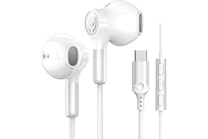 BENEWY Słuchawki USB C do Samsung USB C, słuchawki z mikrofonem, słuchawki douszne, przewodowe słuchawki douszne USB typu C, do Galaxy S23 Ultra S22 S21 FE S20 A53 A54 iPad Pro 2022 iPad Air 5/4/Mini 6,