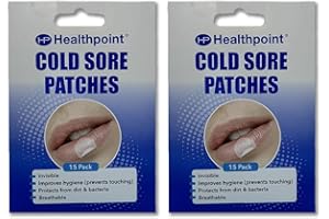 Healthpoint Cold Sore Patches, 2 Packs of 15 Invisible Patches - Bundled by Smart Cutie