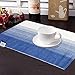 Avioni Premium Cotton Ribbed Table Mats Horizon Collection Export Quality Blue shades ( Set of 7) RS.699.00