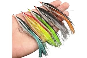 ‎AMZFISHING AMZfishing® Messeneuheit 2025-5 Stück Hecht Streamer 10cm | Hechtstreamer | Raubfisch Streamer | Streamer groß | Zander Streamer | Streamer Fluss und See (Streamer 5Pcs.)