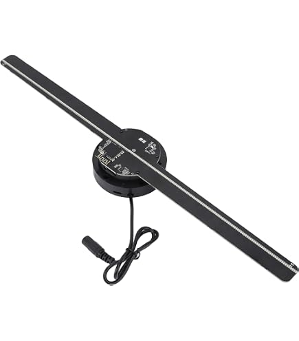 Ventilateur Holographique 3D - Projecteur D'images Flottantes, 128 LED, Contrôle Par App, Pour Pub Et Décoration