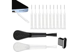 JLOBNYIUN Nettoyeur de poussière de téléphone - Kit d'entretien de port de téléphone, nettoyeur de port de chargeur de téléphone | Ensemble d'outils de nettoyage de Smartphone Portable, brosse d'entretien de Po
