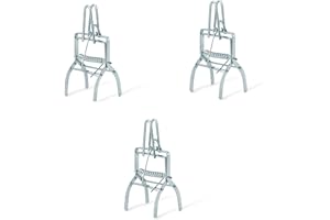 Pest-Stop Claw Mole Trap - Humanely Traps Moles - Powerful Jaws - Long Handle - Robust - Rust Resistant - Reusable - Pack of 3