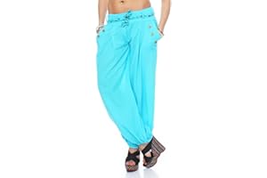 MALITO MORE THAN FASHION Malito Bombacho clásico Design Boyfriend Aladin Harem Pantalón Sudadera Baggy Yoga 3417 Mujer Talla Única