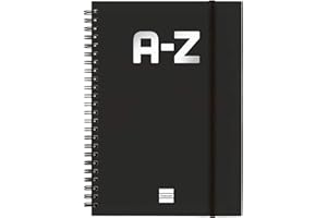 ‎FINOCAM Finocam - Indeks alfabetyczny, czarny, Din A5-148x210 mm