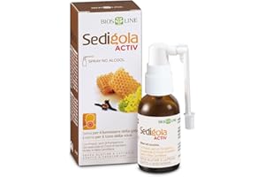 BIOS LINE Sedigola Activ Spray 30ml, Integratore Alimentare per il Benessere della Gola e per il Tono della Voce, con Propoli e Oli Essenziali, Azione Balsamica e Emolliente