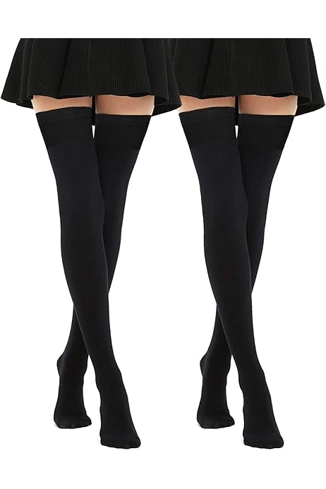 thigh high socks with straps
