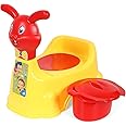Nabhya Rabbit Baby Potty Training Seat- Chair for Kids- Infant Potty Toilet Chair with Removable Tray & Closing Lid (Yellow)