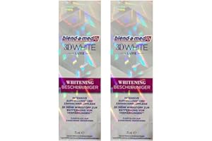 2x Blend-A-Med 3D White Luxe Whitening Beschleuniger 75 ml, Original Zahnaufhellung