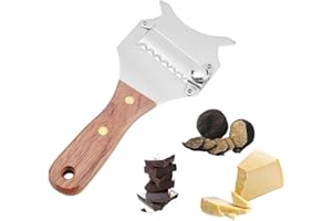 NOLACE Coupe-fromage à la TruffeCouteau à Fromage Rapeuse 1 Pièce Mandoline a Truffe Champignon, Manche en Bois, Pour Couper les Truffes, le Chocolat, la Maison, la Cuisine, le Restaurant