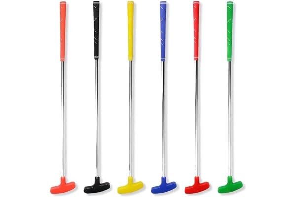 Crestgolf Mini Putter de Golf, Putter en Caoutchouc Bidirectionnel, Putter de Golf en Caoutchouc. Pack de 2/6 Putter de Golf pour Droitiers ou Gauchers