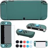 COMCOOL Dockable Case for Nintendo Switch OLED - [9 FT Military Grade Drop Protection] [with Tempered Glass Screen Protector 