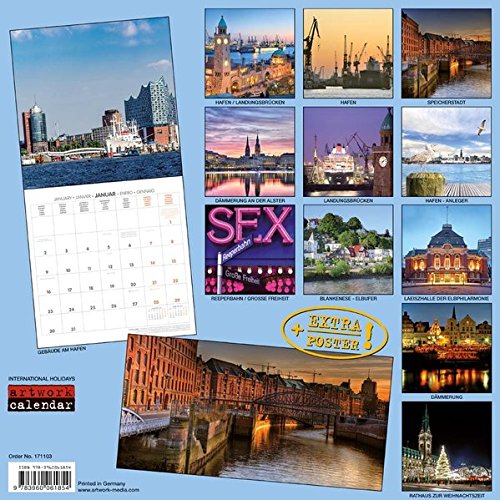 Hamburg 2017: Kalender 2017 (Artwork Extra)