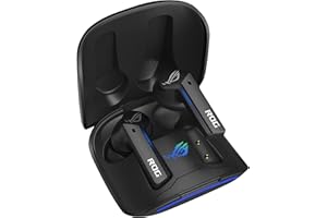 ASUS ROG Cetra True Wireless - bezprzewodowe słuchawki douszne do gier z połączeniem o niskim opóźnieniu, ANC, do 27 godzin baterii dzięki zintegrowanej obudowie ładującej, wodoodporności IPX4.