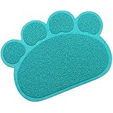 Tera® Vorleger Matte Kleine elastische PVC Pfote Design Matratze Haustier-Tischset Platzmatte Tischmatte für Hunde Katzen Katzentoiletten