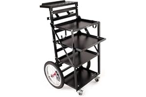 PROAIM Soundchief Lite Cart – Station de travail verticale pour film/studio/scène | DIT/son/éclairage/chariot de rangement, charge utile 100 kg | pour enregistrement vidéo, production (CT-SDCF-L-01)