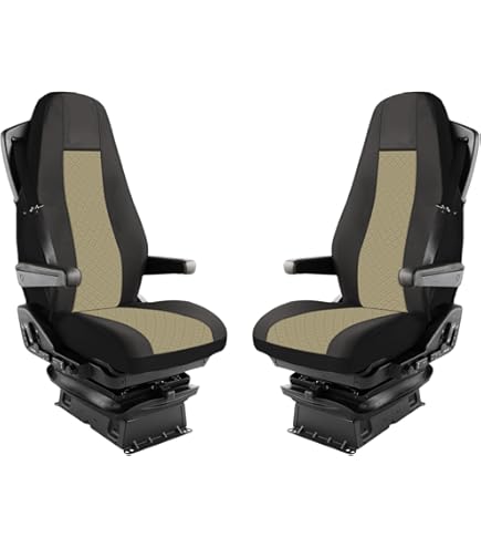 Tapis De Sol éco-cuir Pour Volvo FH 2013-2020 - Noir Avec Surpiqûres Bleues - Neuf