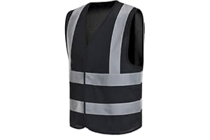 AYKRM 12 Farben Sicherheitsweste Warnweste Reflektierendes WarnschutzWeste Warnweste mit Reflektorstreifen Arbeitsweste