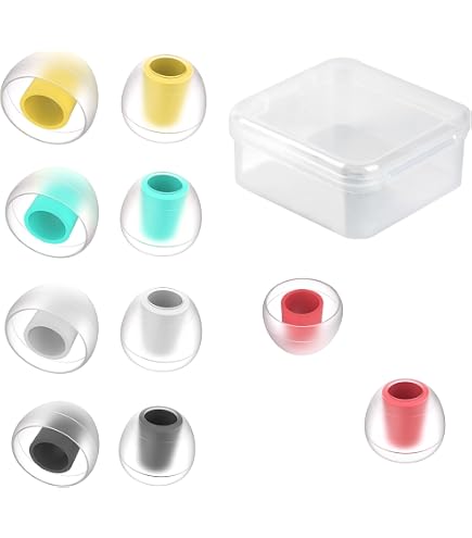HiFiGo Divinus Prism Wide Bore LSP Eartips for 4-6mm Nozzle, Replaceable IEM Earbud Tips with Enhanced Sound Quality and Comfort (2 Pair (L