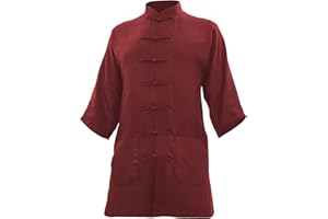 Cotton (Light) Kung Fu & Tai Chi Shirt Stand-Up Collar Short Sleeve - Taiji Suit