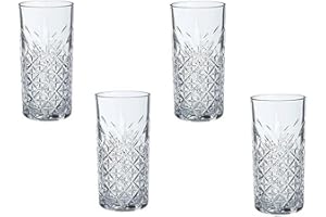 Pasabahce 520205 Timeless - Set di 4 bicchieri da long drink in vetro, 365 ml