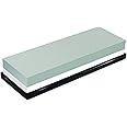 Double-Sided Diamond Sharpening Stone, Kalolary Knife Sharpener Stone Whetstone Honeycomb Surface Plate with Non-slip Base for Scissors Knives Outdoor Kitchen Sharpen Tools (1000/4000 Grits Whetstone)