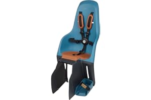 MINIA BY POLISPORT MINIA - Siège arrière pour vélo adaptée aux Enfants de 9 Mois à 6 Ans en Jaune avec ancrage dans Le Cadre ou Le Porte-Bagages