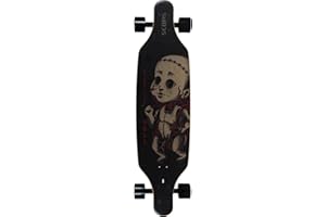 SCOPS Longboard Skateboard 37"x10" – 8-Layer Maple/Birch/Beech Deck, Full Deck Print, Non-Slip Grip, ABEC-9 Bearings, 78A Wheels, Urban Cruiser, For Teens & Adults, Long Board For Urban Use