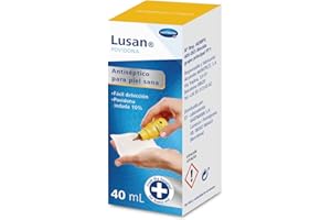 Lusan Povidona: Antiséptico para Piel Sana; de Fácil Detección; Acción Bactericida y Fungicida; 40ml