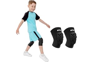 ONTYZZ Knieschoner Kinder Volleyball Gepolsterte Kompression 1 Paar Leicht und Dünn Komfortabel Belüftung Flexibel Sport Knieärmel Jugend für Tanzen Basketball Wrestling Polsterhülsen