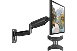HUANUO Supporto da Parete per Schermi Ultra-Large da 24"-35", Supporto per Schermo PC da Parete a Movimento Completo, Supporto da Parete per Monitor, VESA 75/100/200mm, Capacità di Carico
