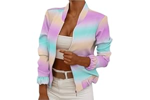 QHDDP KostüMe Damen Damenmode Langarm Reißverschluss gedruckt lässige kurze Jacke Mantel Legend Pullover Damen Pullover Mit Bluseneinsatz Damen