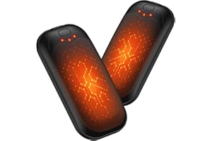 Jonwall Hand Warmers Rechargeable 2 Pack, Electric Portable Hand Warmer Reusable USB Handwarmers, 3 Levels Heat Pocket Warmer Hand Heater Great Gift for Women Men Outdoor Camping Fishing Golf