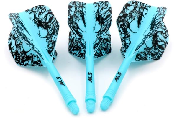 CUESOUL Rost Arbres de fléchettes intégrés et Vols de fléchettes de Forme Standard, Lot de 3 pièces